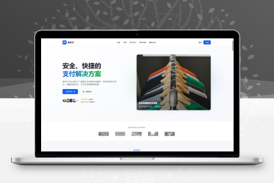 现代化的易支付首页模板